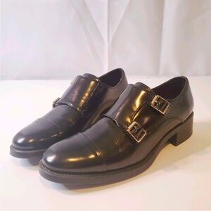 ⭐Women's Classic Black Double Monkstrap Italian Oxfords